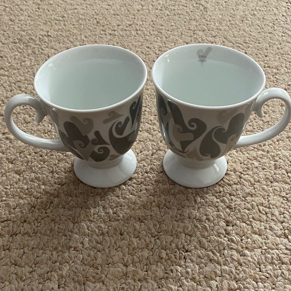Mary Kay pedestal love Aimer vintage collector mugs